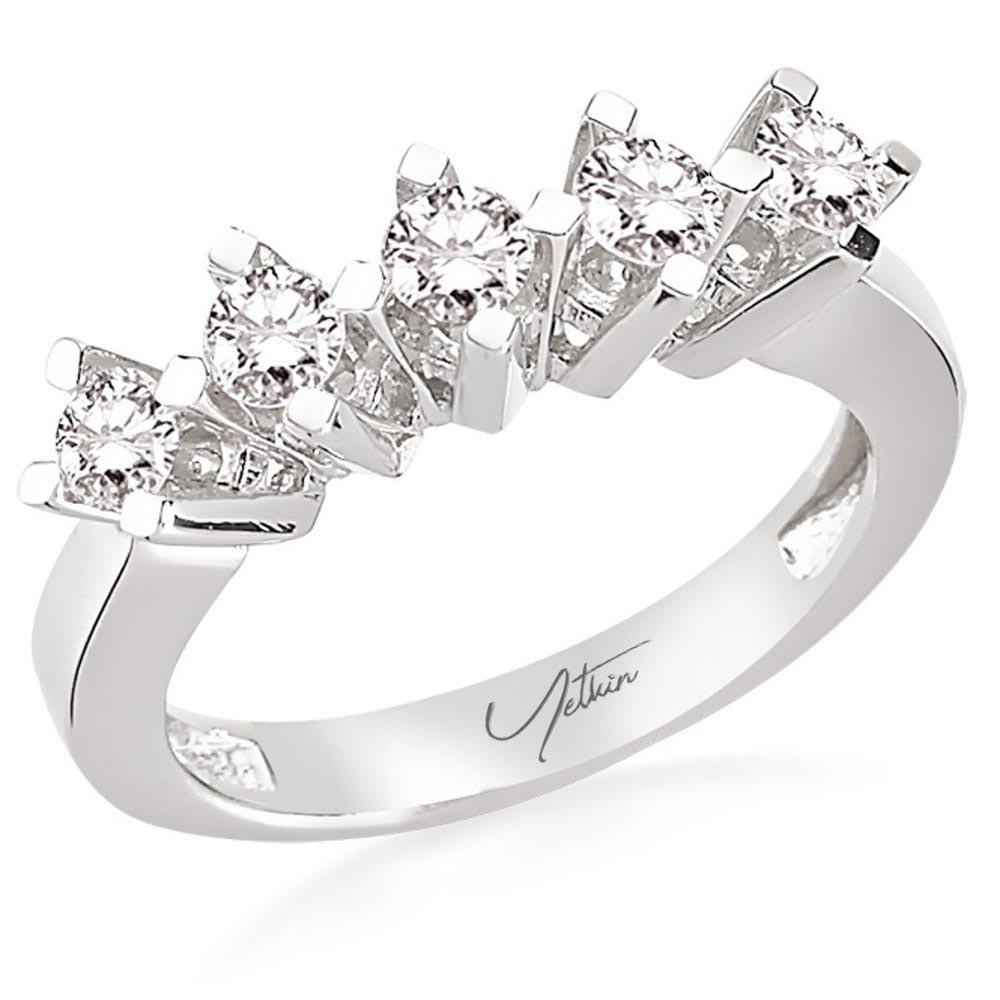 Beştaş Yüzükler 0.40 Karat Beştaş Pırlanta Yüzük (14 ayar 2.3Gr altin)