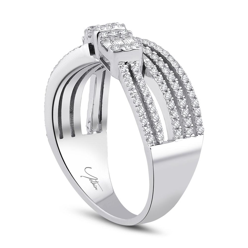 0.75 Karat Baget Pırlanta Yüzük (14 ayar 5.65Gr altin)