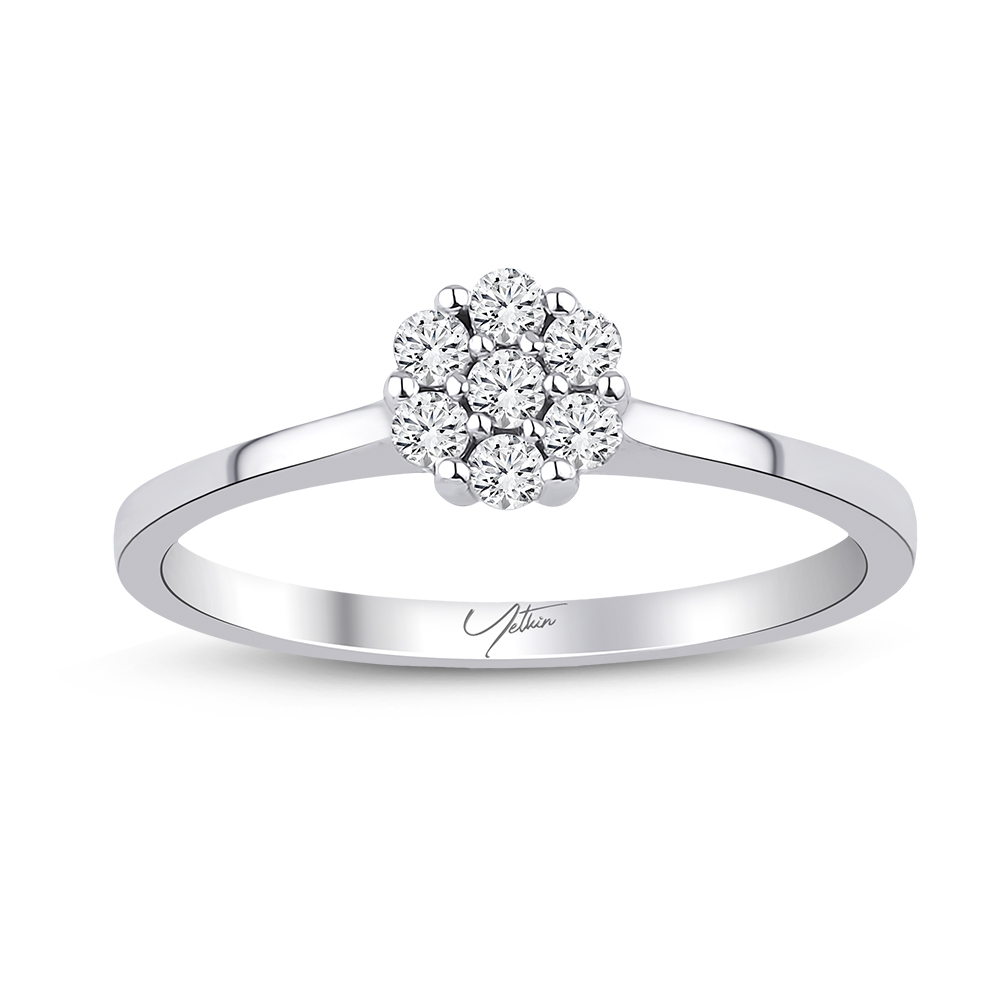 0.20 Karat Pırlanta Fantezi Yüzük (8 ayar 1.62Gr 0)