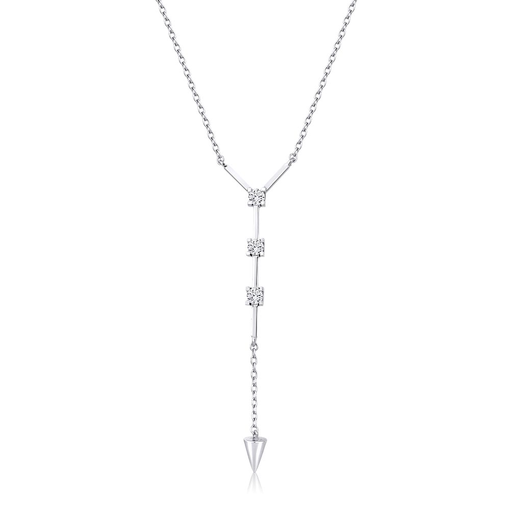 0.21 Karat Pırlanta Fantezi Kolye (14 ayar 2.81Gr altin)