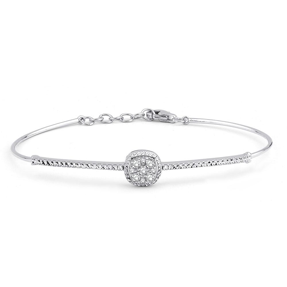 Fantezi Bileklikler 0.25 Karat Pırlanta Coronet Bileklik (8 ayar 3.25Gr altin)