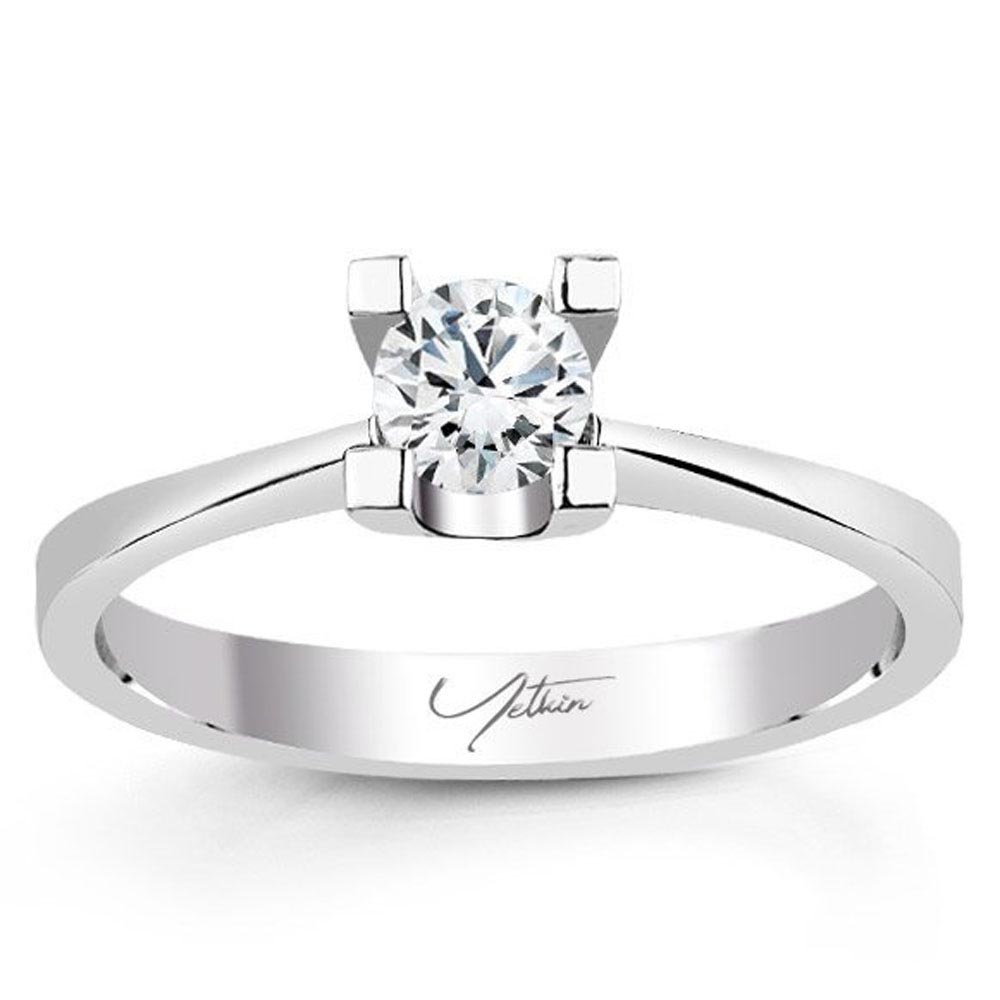 Tektaş Yüzükler 0.30 Karat D VS HRD Sertifikalı Tektaş Yüzük (14 ayar 2Gr 0)