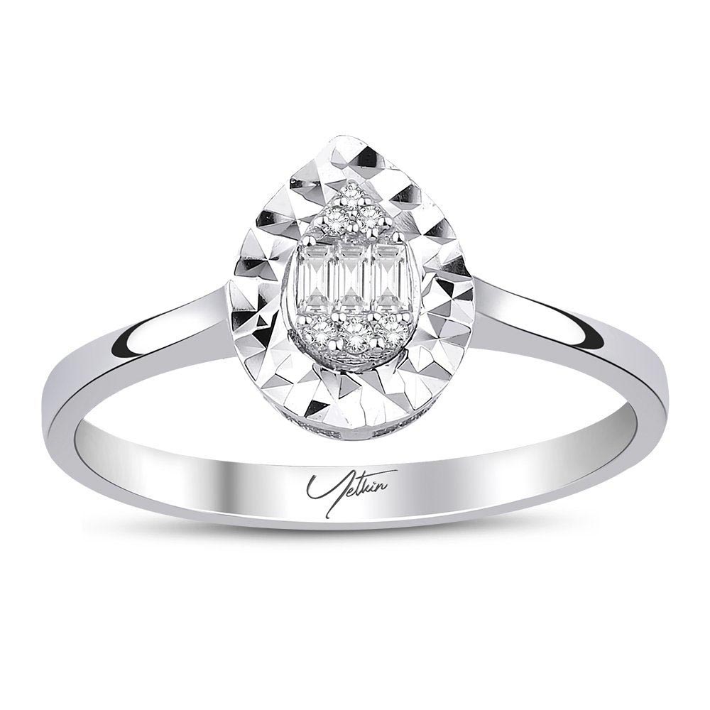 Pırlanta Takı Setler 0.32 Karat Baget Pırlanta Set (8 ayar 4.94Gr altin)