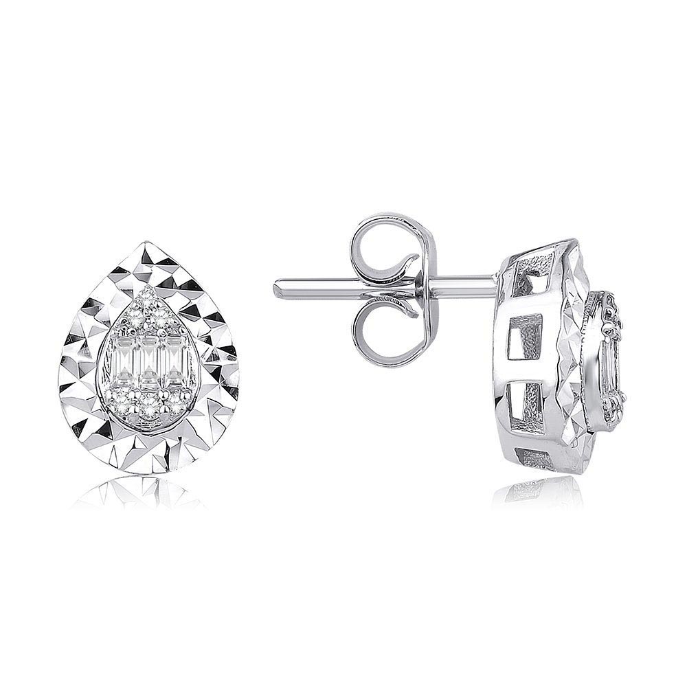 Pırlanta Takı Setler 0.32 Karat Baget Pırlanta Set (8 ayar 4.94Gr altin)