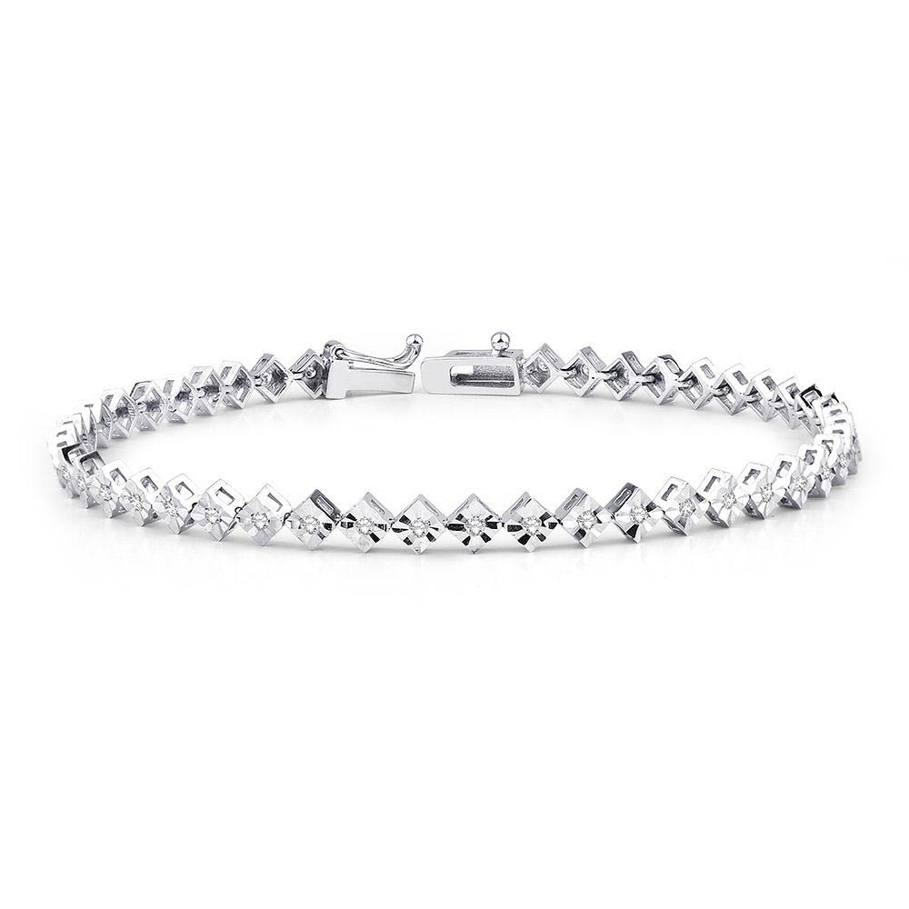 SuYolu Bileklikler 0.35 Karat SuYolu Pırlanta Bileklik (8 ayar 6.5Gr altin)