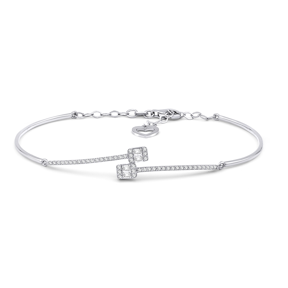 0.45 Karat Pırlanta Baget Yüzük (8 ayar 3.5Gr 0)