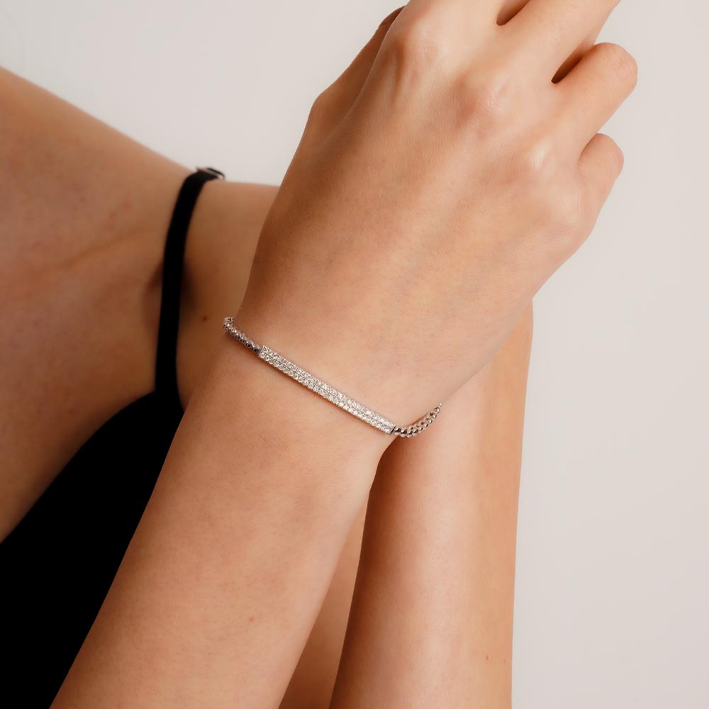 ERKEK 0.50 Karat Pırlanta Fantezi Bileklik (14 ayar 6.5Gr altin)