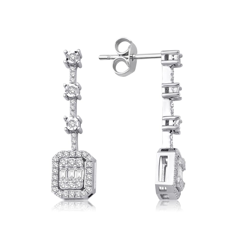 1.45 Karat Baget Pırlanta Set (14 ayar 12.1Gr altin)