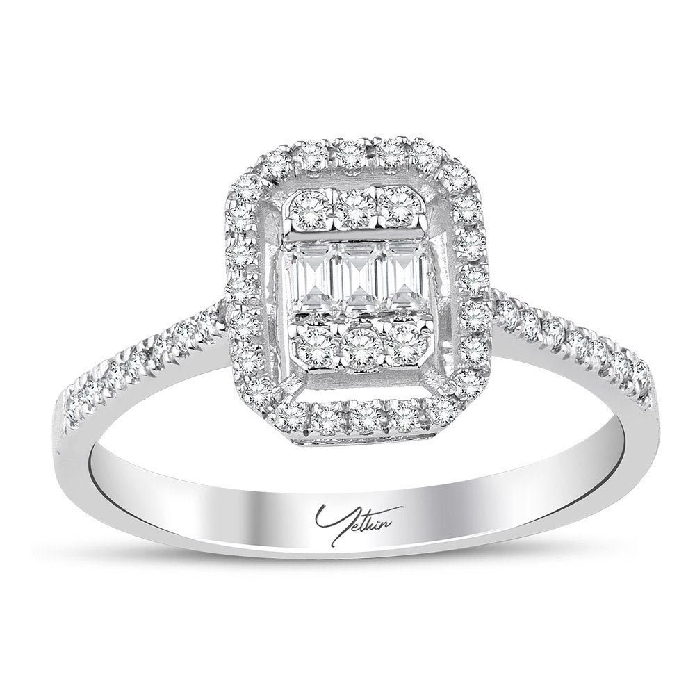 Pırlanta Takı Setler 1.20 Karat Baget Pırlanta Set (14 ayar 5.4Gr altin)