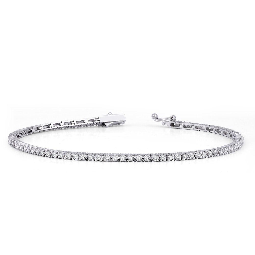 SuYolu Bileklikler 1.20 Karat SuYolu Pırlanta Bileklik (14 ayar 4.4Gr altin)