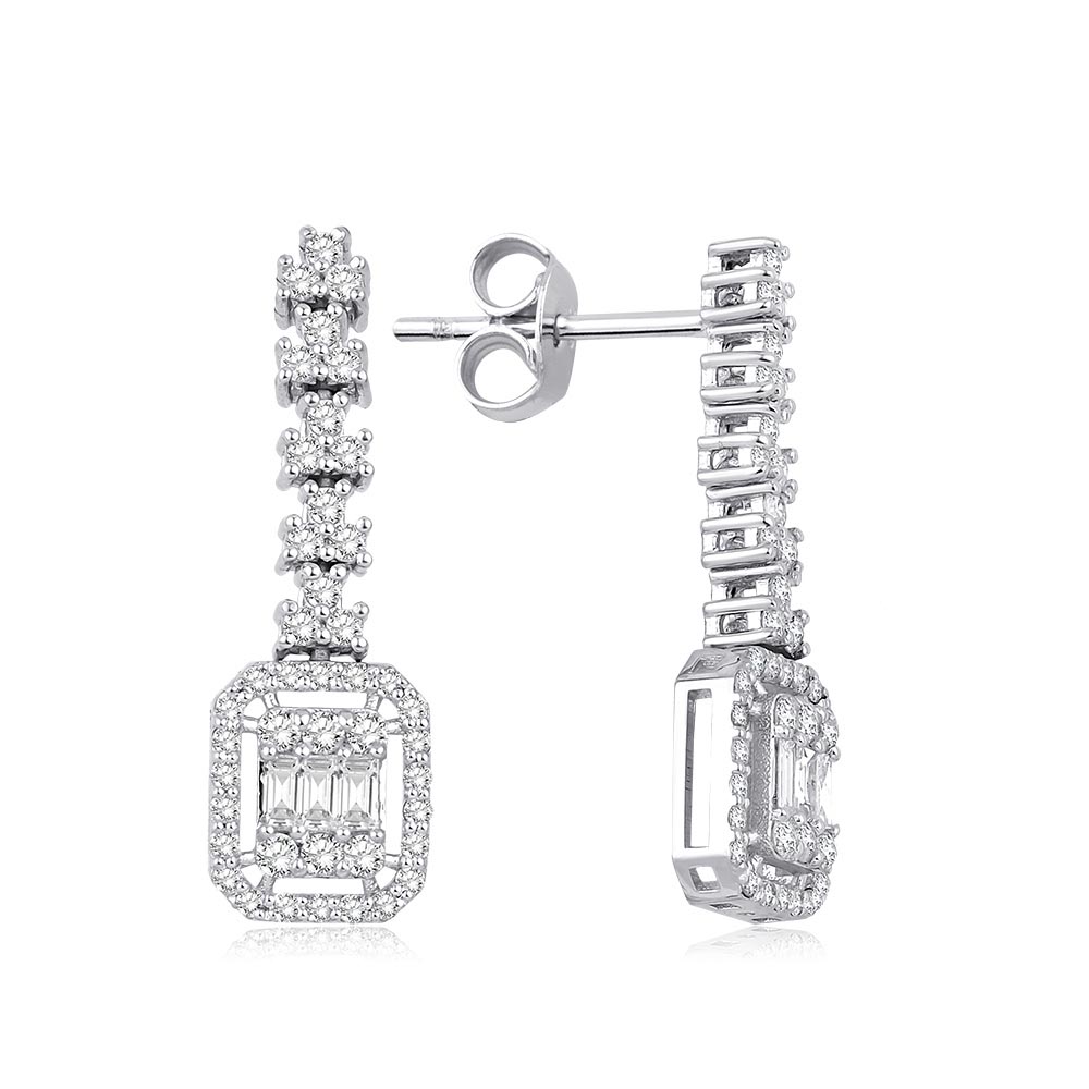 1.35 Karat Baget Pırlanta Set (14 ayar 8.2Gr altin)