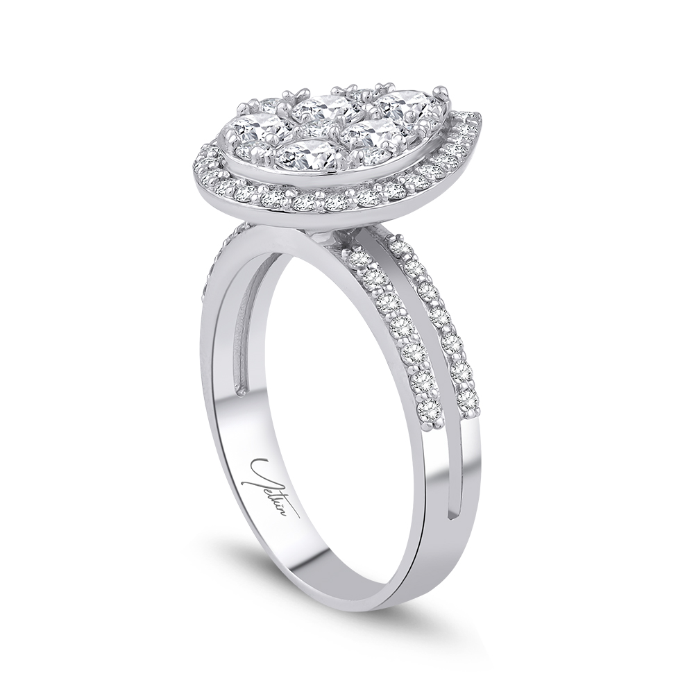 1.50 Karat Pırlanta Fantezi Coronet Yüzük (14 ayar 4.3Gr 0)