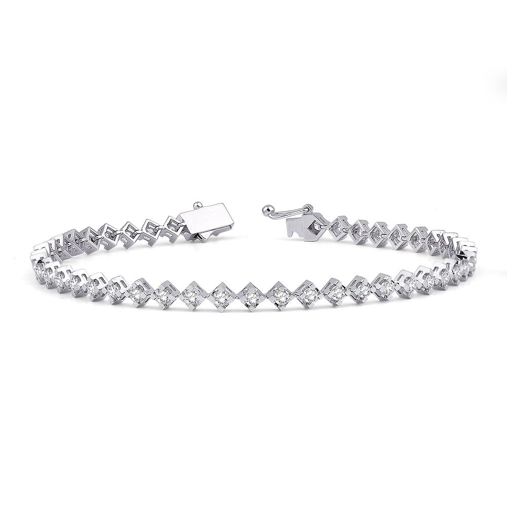 SuYolu Bileklikler 1.65 Karat SuYolu Pırlanta Bileklik (14 ayar 6.2Gr altin)