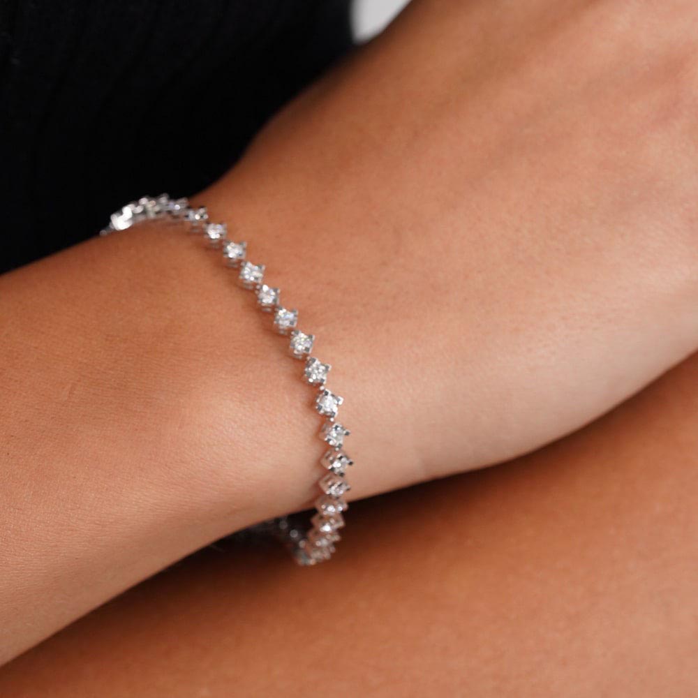 SuYolu Bileklikler 1.65 Karat SuYolu Pırlanta Bileklik (14 ayar 6.2Gr altin)