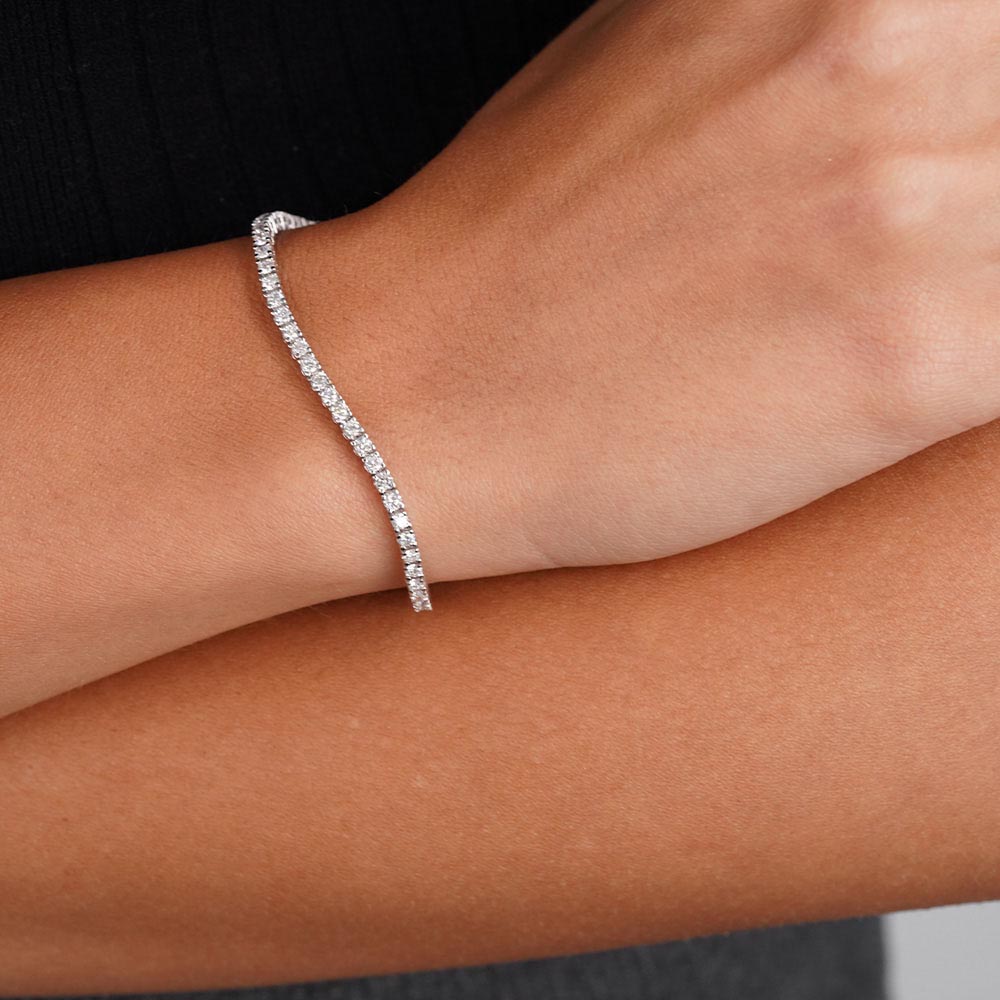 SuYolu Bileklikler 1.70 Karat SuYolu Pırlanta Bileklik (14 ayar 6.55Gr altin)