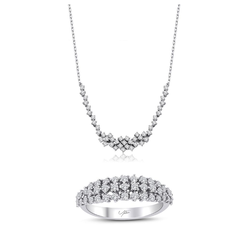 1.95 Karat Pırlanta Fantezi Set (14 ayar 8.05Gr 0)
