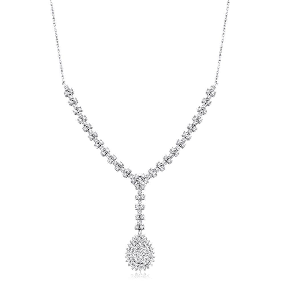 2.45 Karat Pırlanta Fantezi Damla Set (14 ayar 8.5Gr altin)