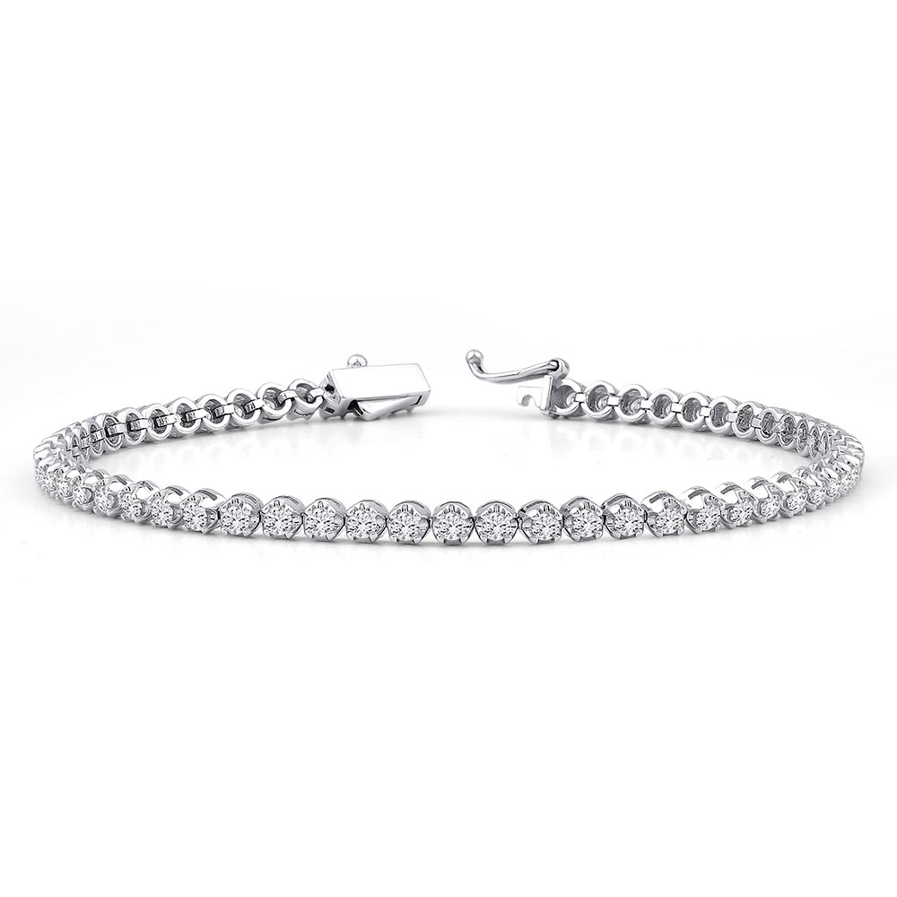 SuYolu Bileklikler 2.00 Karat SuYolu Pırlanta Bileklik (14 ayar 7.18Gr altin)