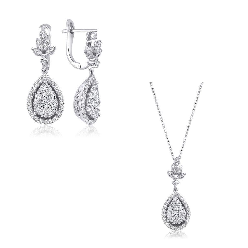 2.10 Karat Pırlanta Fantezi Set (14 ayar 8.8Gr 0)