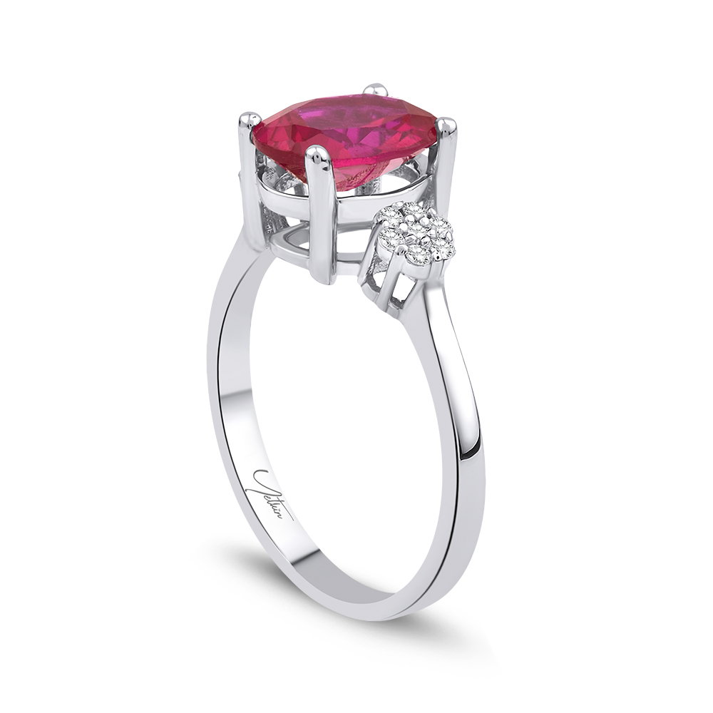 Yakut Yüzükler 2.24 Karat Yakut Pırlanta Yüzük (8 ayar 2.4Gr 0)