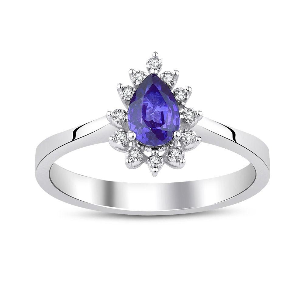 2.40 Karat Safir Pırlanta Set (8 ayar 3.4Gr )