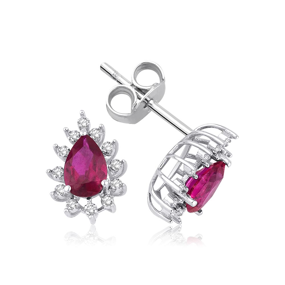 Pırlanta Takı Setler 2.40 Karat Yakut Pırlanta Set (8 ayar 3.89Gr 0)