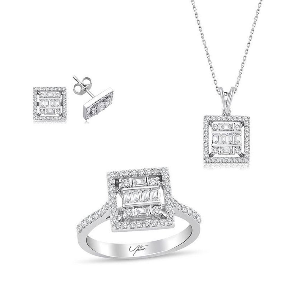2.67 Karat Baget Pırlanta Set (14 ayar 0Gr altin)