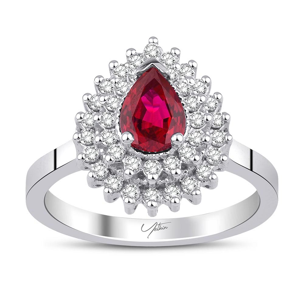 Pırlanta Takı Setler 2.70 Karat Yakut Pırlanta Set (14 ayar 8.4Gr altin)