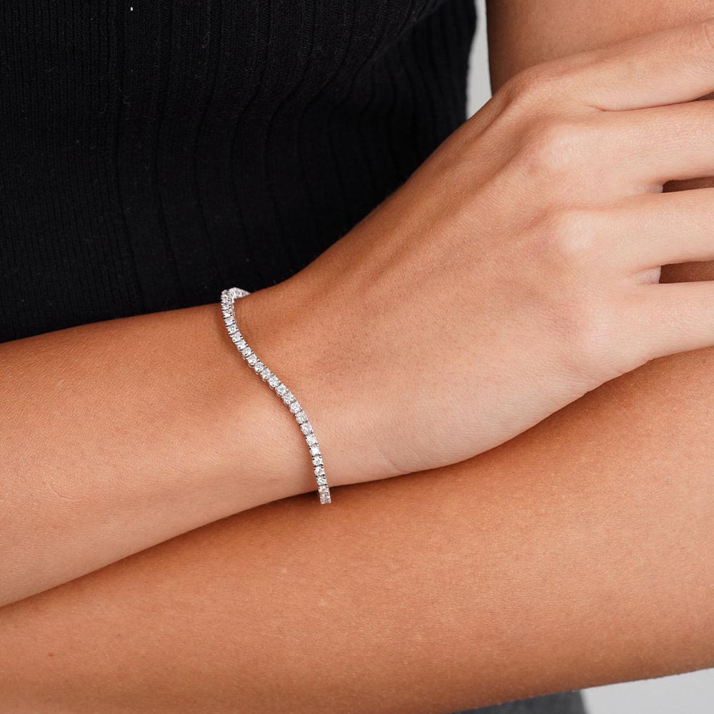 SuYolu Bileklikler 3.00 Karat SuYolu Pırlanta Bileklik (14 ayar 6.6Gr altin)