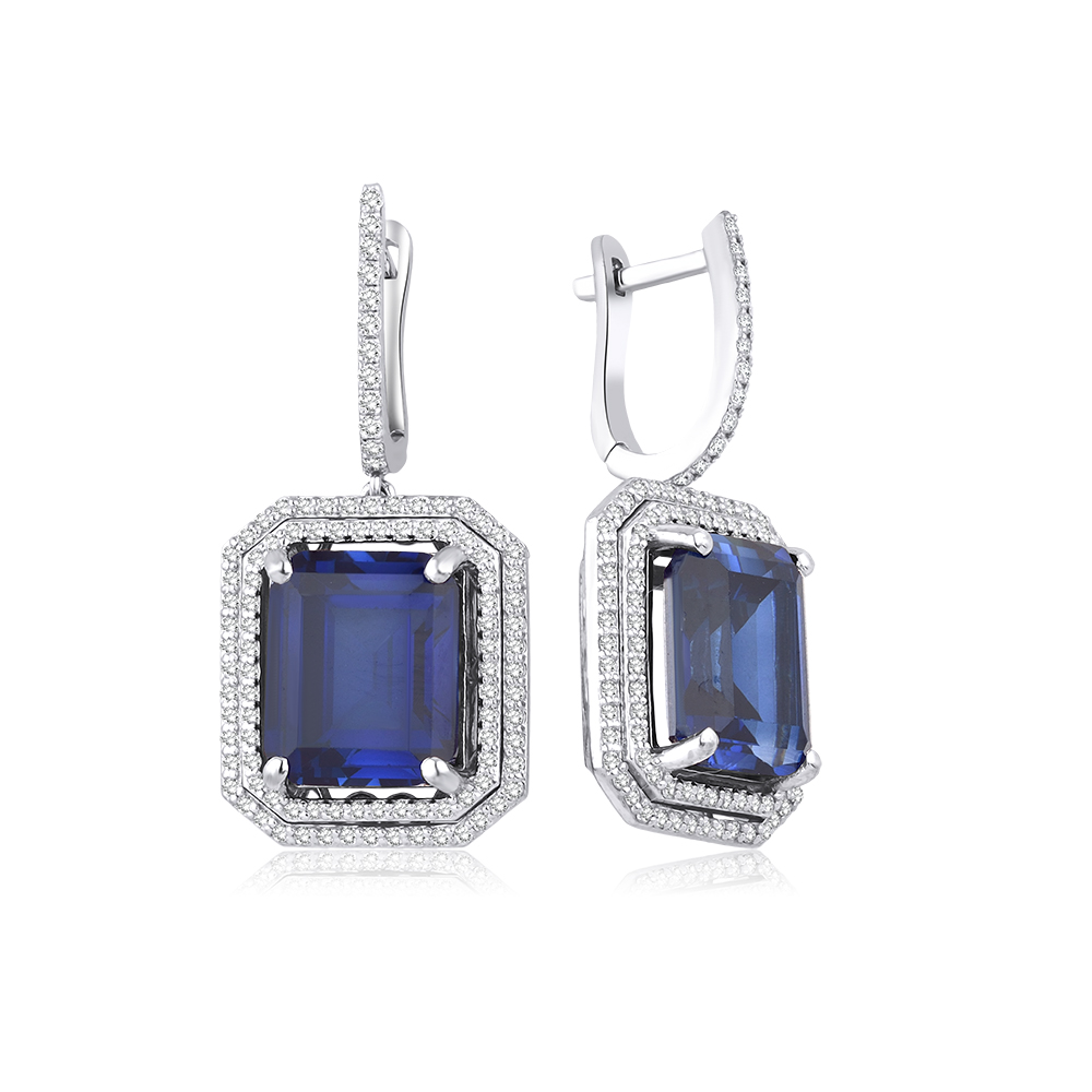 33,60 Karat Pırlanta Safir Set (8 ayar 16.6Gr 0)
