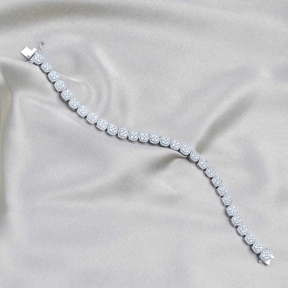 SuYolu Bileklikler 3.89 Karat SuYolu Pırlanta Bileklik (14 ayar 13.21Gr altin)