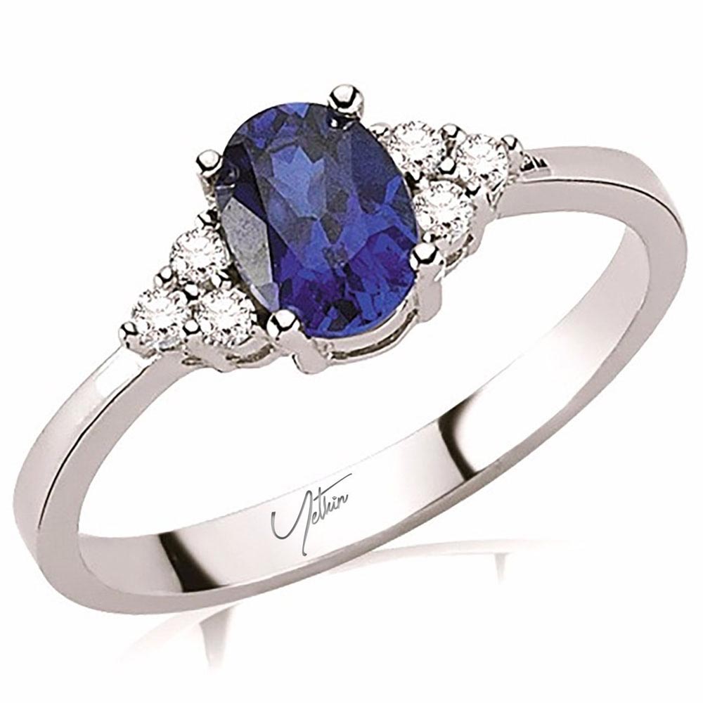 Pırlanta Takı Setler 4.55 Karat Safir Pırlanta Set (8 ayar 4.2Gr altin)