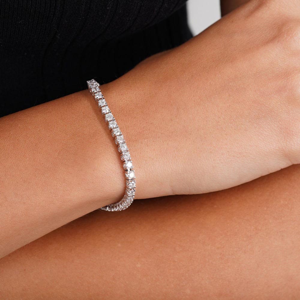 4.70 Karat SuYolu Pırlanta Bileklik (14 ayar 7.4Gr altin)