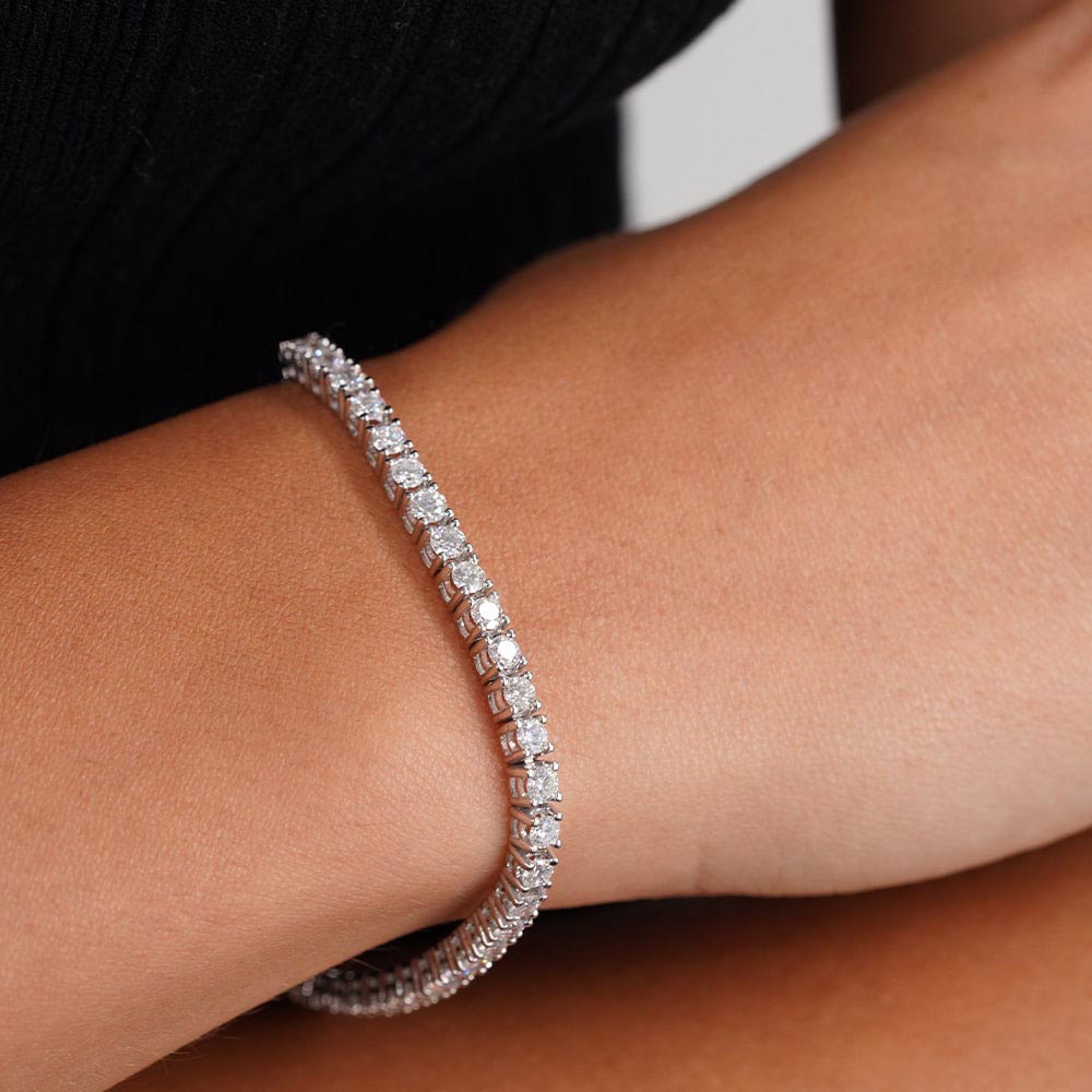 4.70 Karat SuYolu Pırlanta Bileklik (14 ayar 7.4Gr altin)