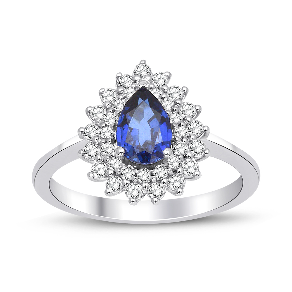 4.80 Karat Safir Pırlanta Set  (14 ayar 10.45Gr 0)