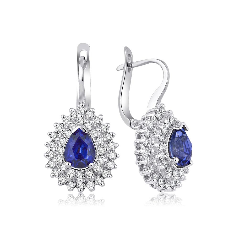 5.05 Karat Safir Pırlanta Set (14 ayar 13.9Gr altin)