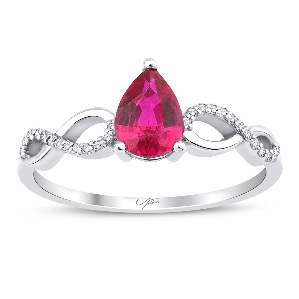 Pırlanta Takı Setler 5.13 Karat Yakut Pırlanta Set (8 ayar 7.12Gr 0)