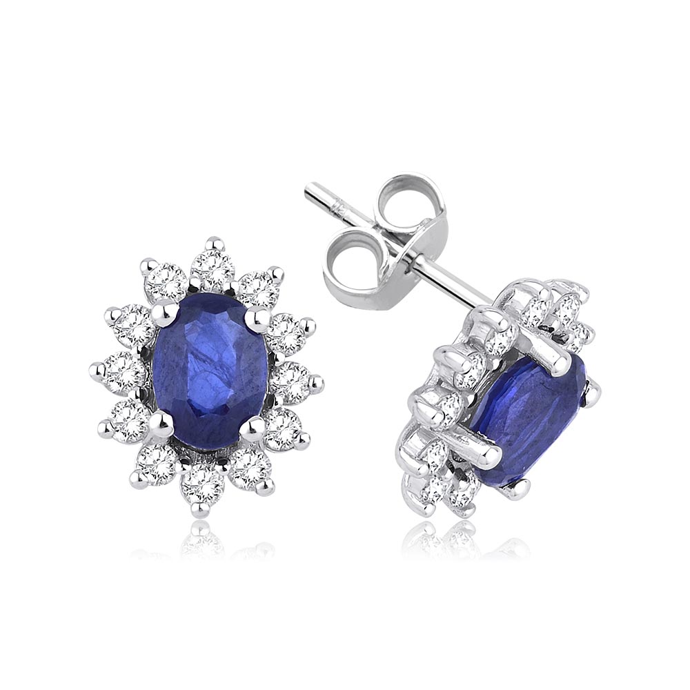 Pırlanta Takı Setler 5.20 Karat Safir Pırlanta Set (8 ayar 6.12Gr 0)