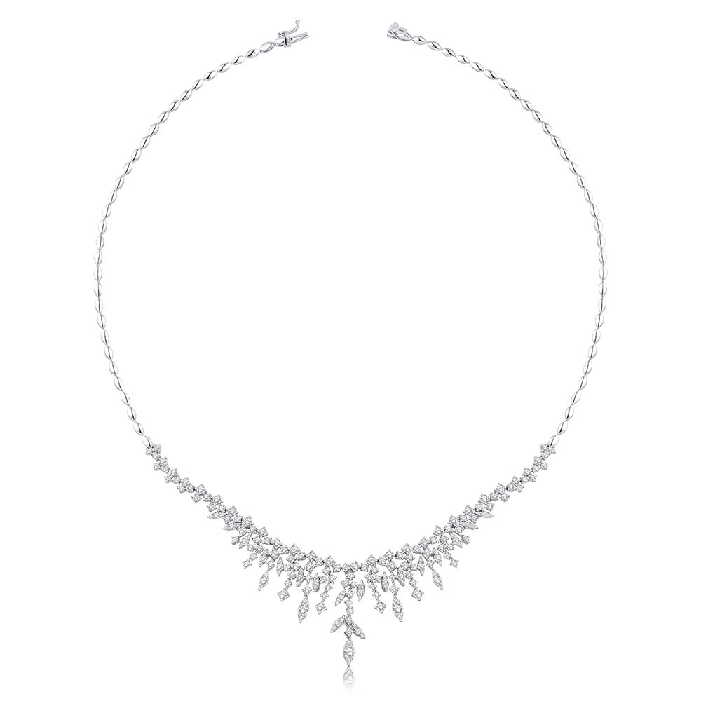 7.41 Karat Pırlanta Gerdanlık Set (14 ayar 36.65Gr altin)